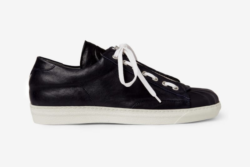 Alexander McQueen Zip and Lace Leather Sneakers
