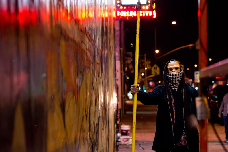 Anthony Lister "Rise of the Planet of the Apes" Mural @ Melrose Los Angeles