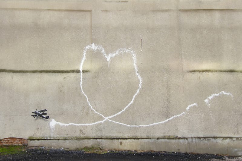 Banksy in Liverpool 'Love Plane'