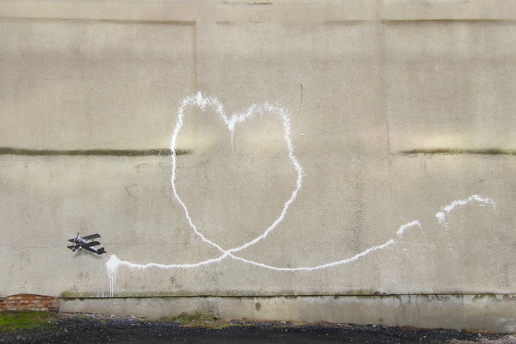Banksy in Liverpool 'Love Plane'