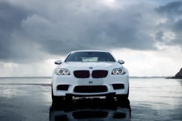 BMW M5: Hits the Beach in Wales