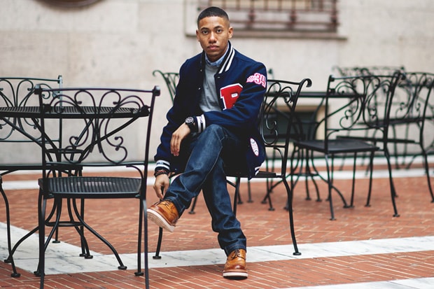 Boylston Trading Co. x Mitchell & Ness "Coin & Leaf League" Baseball Jacket