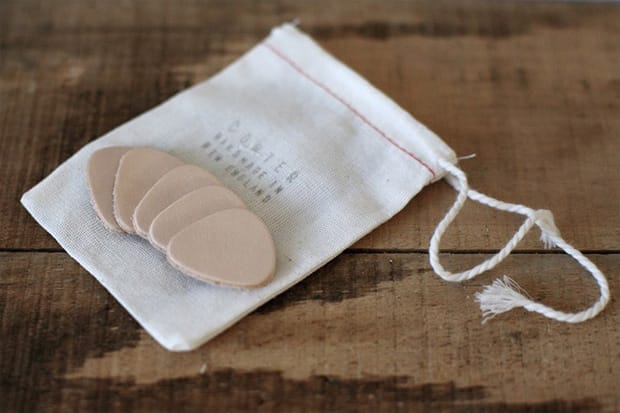 Corter Natural Leather Guitar Picks