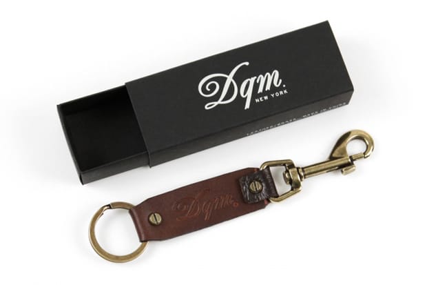 DQM Leather & Brass Keychain