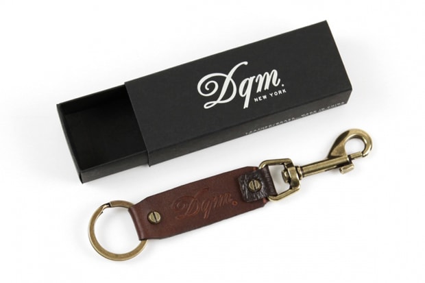 DQM Leather & Brass Keychain