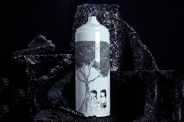 Famiglia x Bombe Porcelain Artist Spray Cans