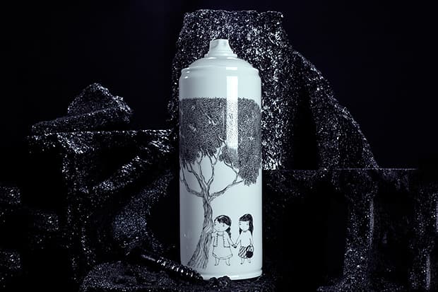 Famiglia x Bombe Porcelain Artist Spray Cans