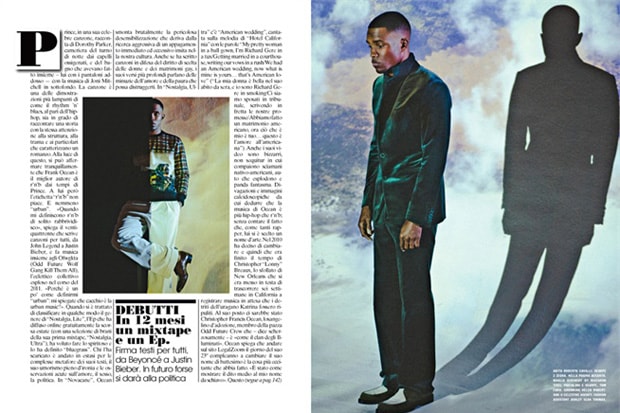 Frank Ocean for L’Uomo Vogue