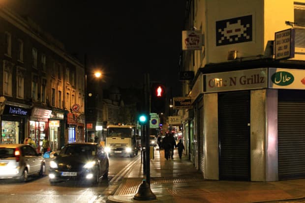 Invader in London