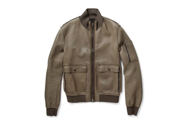 Lanvin Leather Bomber Jackets