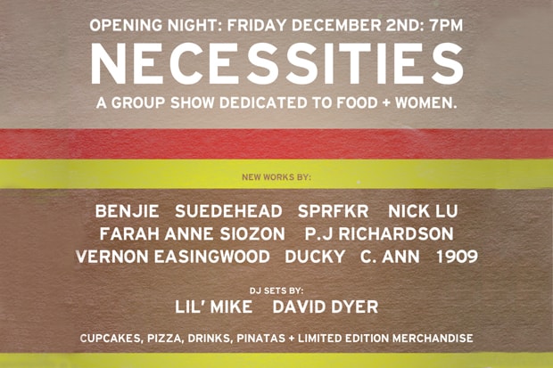 Necessities "A Group Show Dedicated to Food + Women" Exhibition  @ Backside