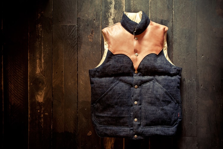Samurai Denim Down Vest