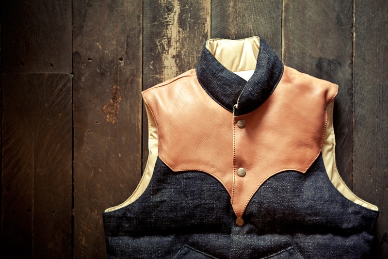 Samurai Denim Down Vest