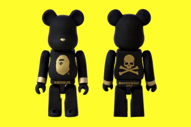 SENSE x A Bathing Ape x mastermind JAPAN 100% Bearbrick