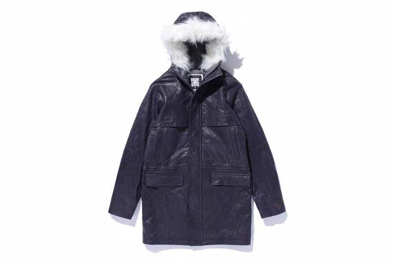 SWAGGER Leather Half Coat