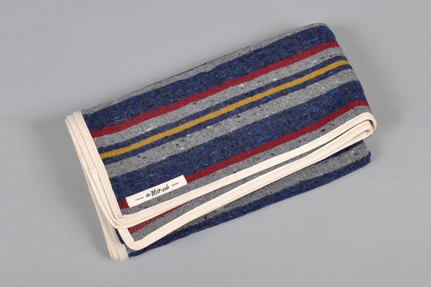 The Hill-Side Wool Blend Stripe Throw Blanket for Hickoree's