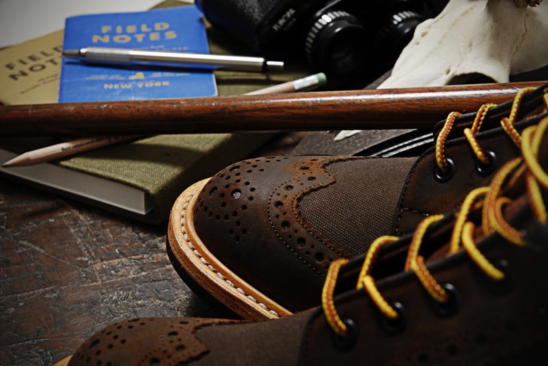 Tricker's for End Hunting Co. Waxy Espresso Two Tone Brogue & Super Boot  