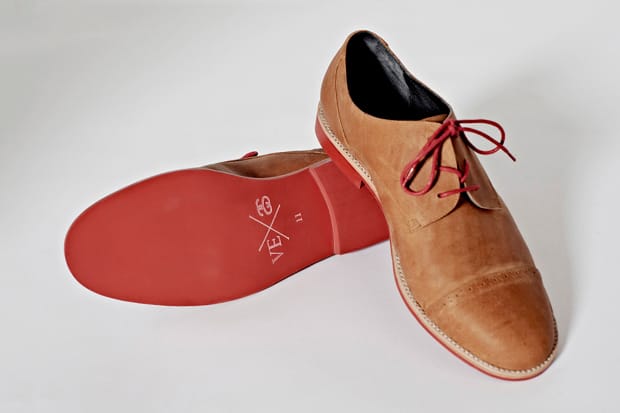 Stussy x Vanishing Elephant Tan Leather Derby