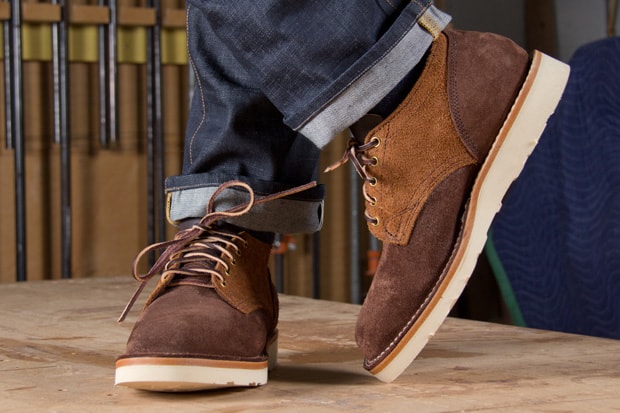Viberg Old Oxford Two Tone Suede