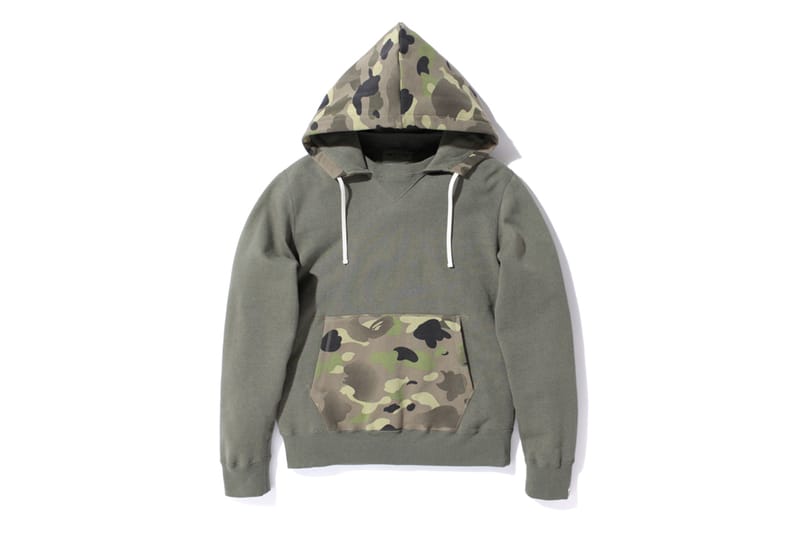 A Bathing Ape 1ST CAMO GRADATION HOODED CREWNECK