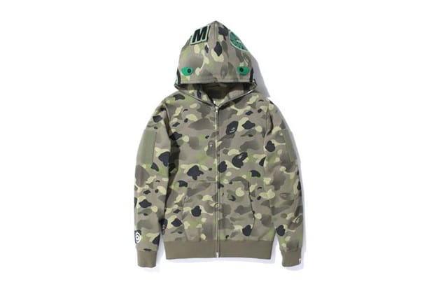 A Bathing Ape 1ST CAMO GRADATION SHARK FULL ZIP HOODIE