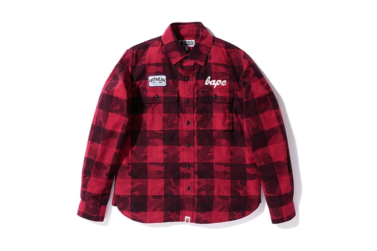 A Bathing Ape ABC BAFFALO CHECK FLANNEL SHIRTS