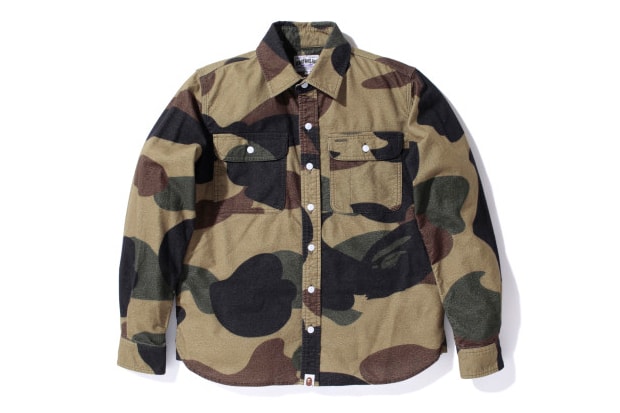 A Bathing Ape GIANT 1ST CAMO FLANNEL SHIRT