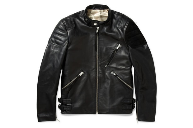 Acne Oliver Leather & Suede Biker Jacket