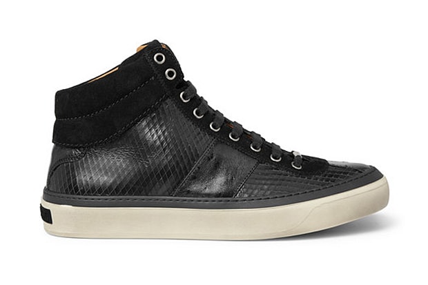 Jimmy Choo Belgravia Scored Leather High Top