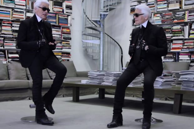 Face to Face: Karl Lagerfeld Interviews Himself