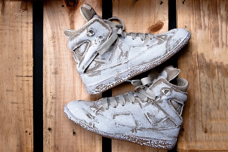 Maison Martin Margiela Hand-Painted Replica Hi-Top Sneaker