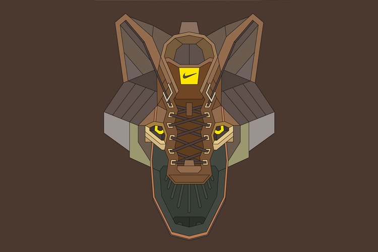 Nike Sportswear x Sicksystems 'The Wolf" Plywood Sculpture
