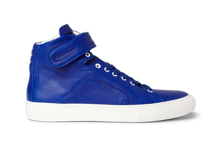 Pierre Hardy Leather High Top Sneakers