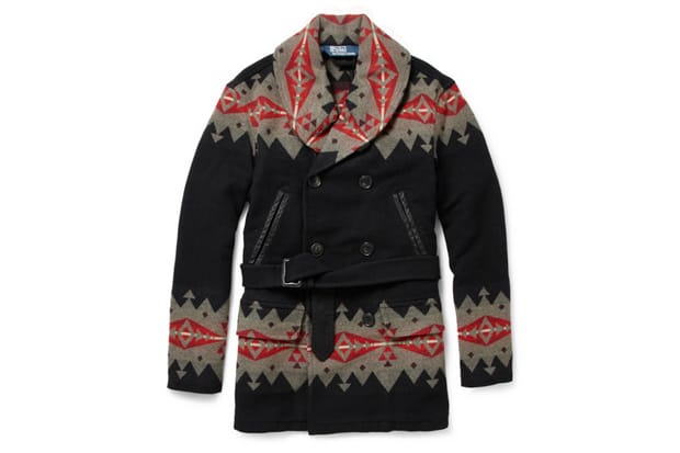 Polo Ralph Lauren Native American Patterned Wool-Blend Coat