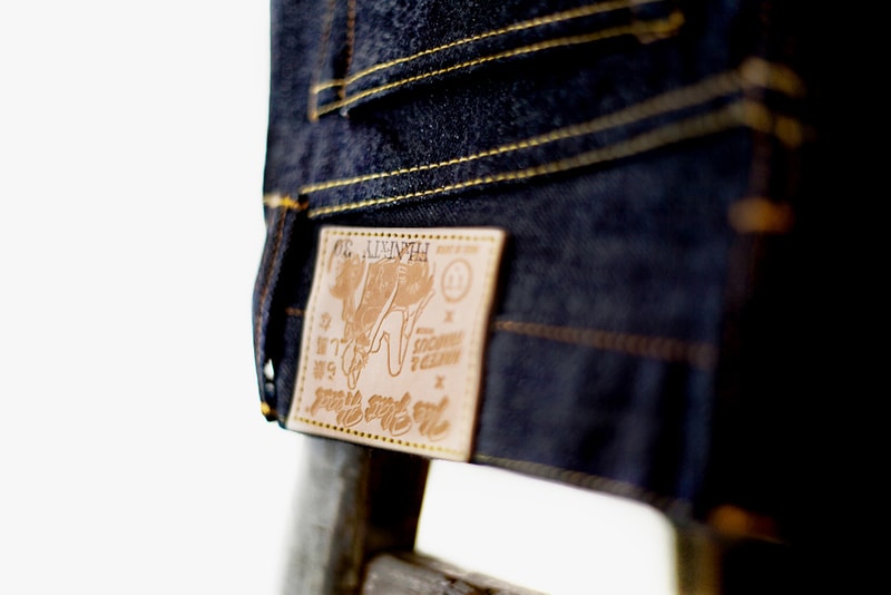 The Flat Head x Naked & Famous for Tate + Yoko 14.5 oz "Weird Guy" Denim