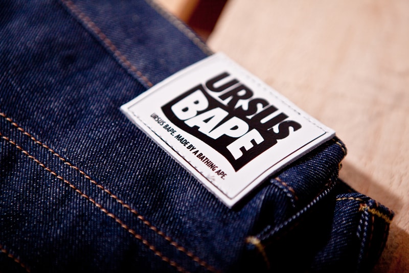 URSUS BAPE 5POCKET-EXTRA WIDE RIGID DENIM
