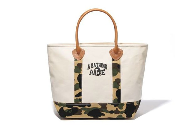 A Bathing Ape 1ST CAMO CANVAS TOTE BAG