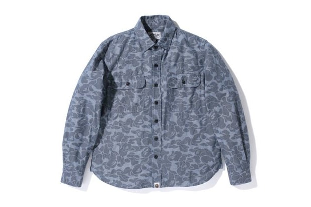 A Bathing Ape ABC CHAMBRAY WORK SHIRT