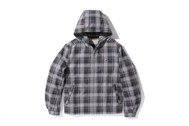 A Bathing Ape x McGREGOR HALF BAPECHECK HOODIE JACKET