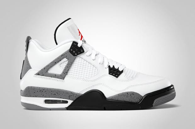 Air Jordan IV 2012 White/Cement Grey Retro 