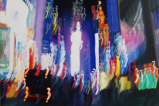 Blurry Nightlife Oil Paintings by Alexandra Pacula