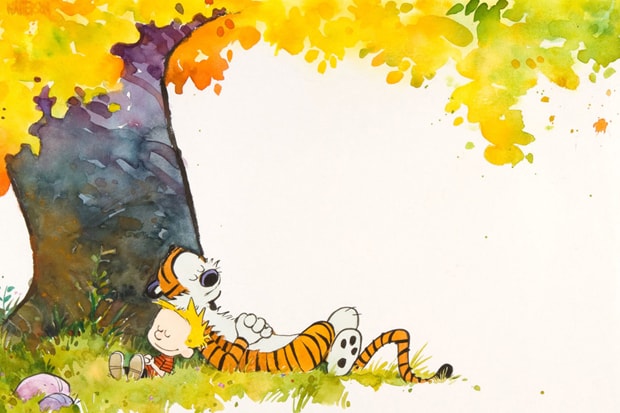 Calvin and Hobbes 1989-90 Calendar Cover Original Artwork Auction 
