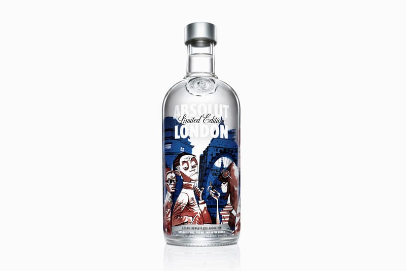 Jamie Hewlett for Absolut London Launch Limited Edition Bottle