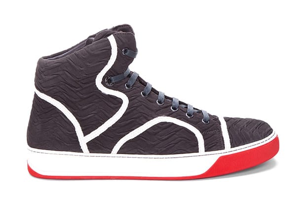 Lanvin Black Ridge Tennis Sneakers
