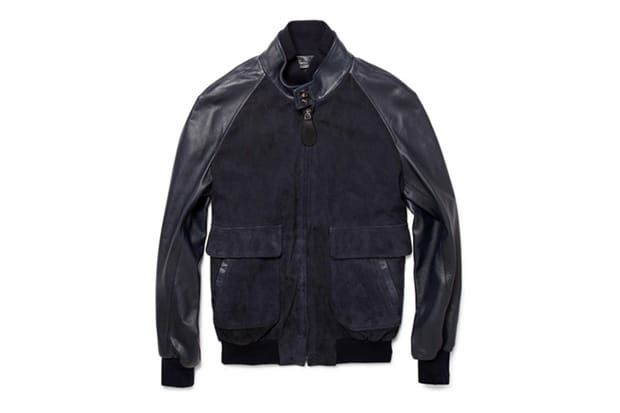 Maison Martin Margiela Suede and Leather Bomber Jacket