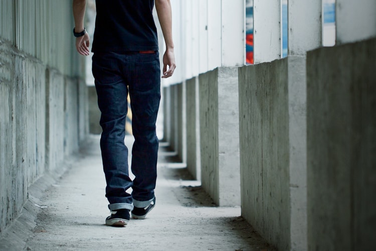 Naked & Famous Scratch-n-Sniff Raspberry Scented Denim