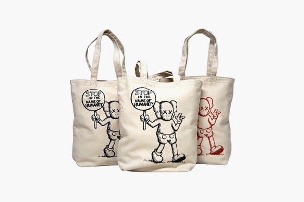 OriginalFake "Stop in the Name of Humanity" Tote Bags
