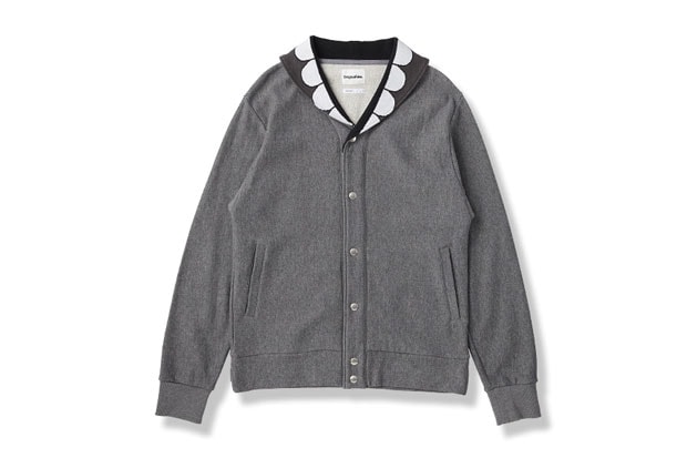OriginalFake SHAWL COLLAR BUTTON UP SWEAT