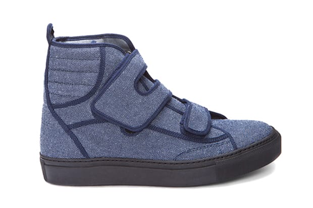 Raf Simons 2012 Spring/Summer High Denim Velcro Sneakers