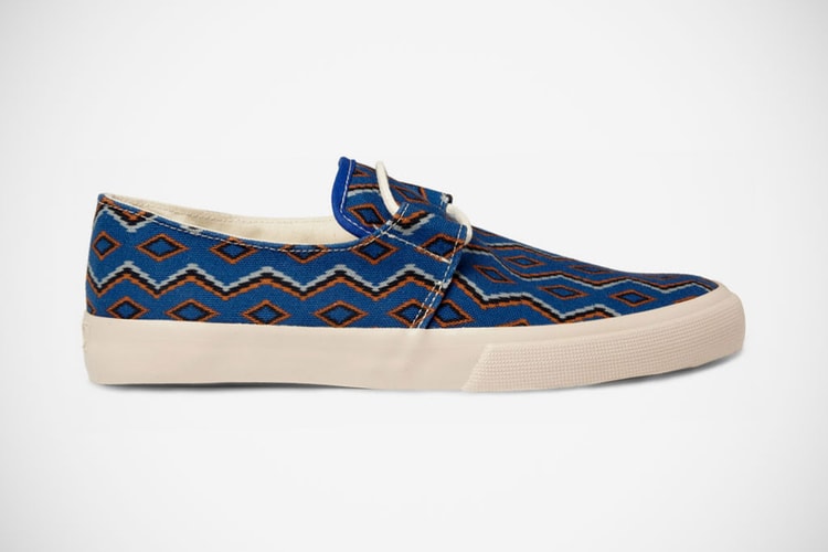 YMC 2012 Spring/Summer Blue Cotton Navajo Deck Shoes